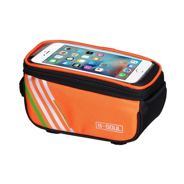 Bicycle Cycling Bike Frame Front Tube Waterproof Mobile Phone Bag 5.0/" Outdoor